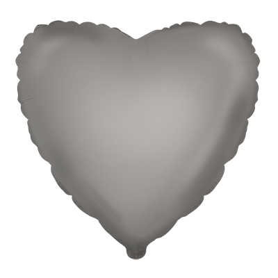 Heart - Matte Moonlight Silver 18''