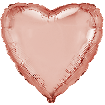 Heart - Rose Gold 18''