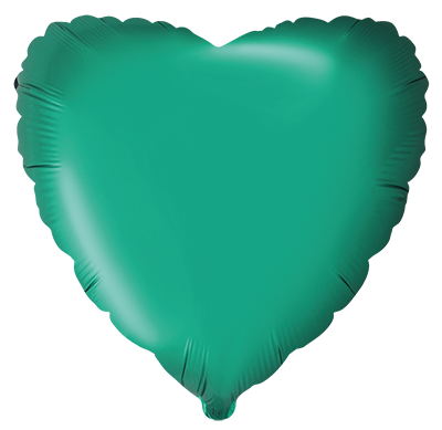 Heart - Satin Green 18''
