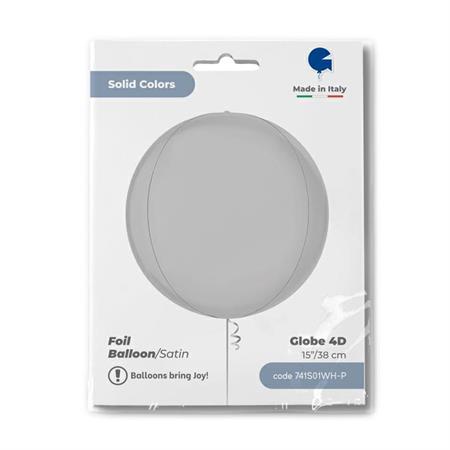 ORBZ GLOBE - SATIN WHITE 15'' 38cm