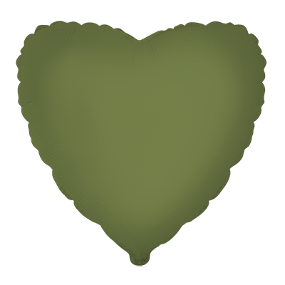 Heart - Matte Olive Green 18''