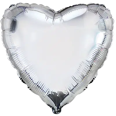 Heart - Silver 18''