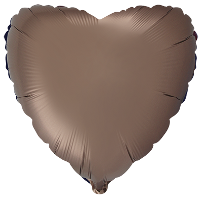 Heart - Satin Brown 18''