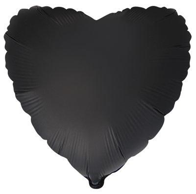 Heart - Satin Black 18''