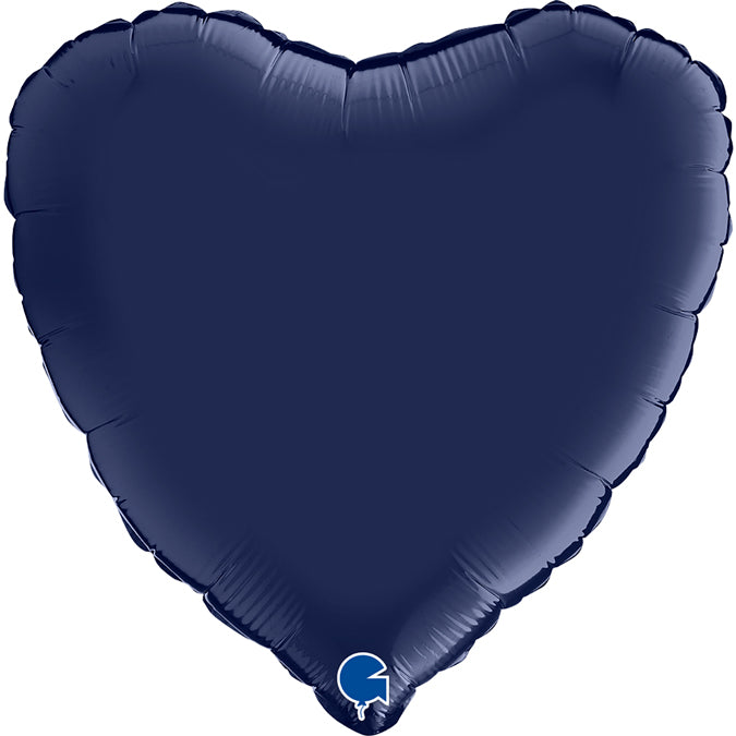 Heart Navy Blue 36''