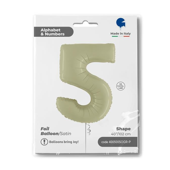 5 - Satin Olive Green 40''