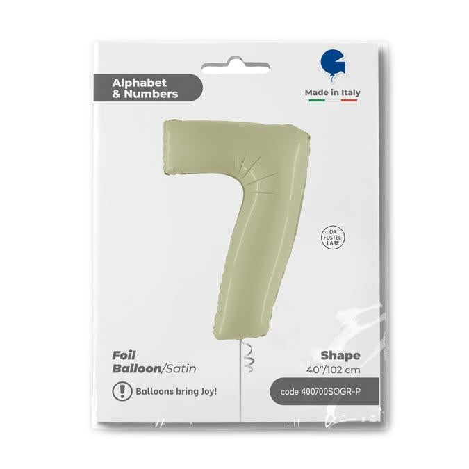 7 - Satin Olive Green 40''