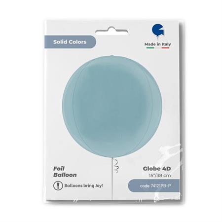 ORBZ GLOBE - SATIN PASTEL BLUE 15'' 38cm